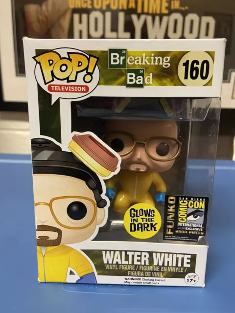 Funko Pop 2014 SDCC Breaking Bad Walter White 2500 Pieces GITD Hazmat Suit