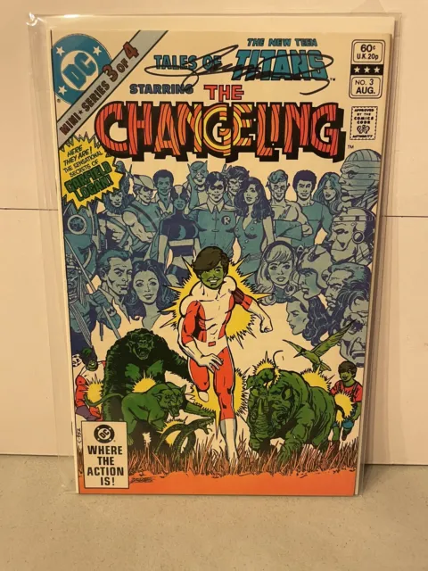 Tales Of The New Teen Titans #3 Signed George Perez (The Changeling/Beast Boy)