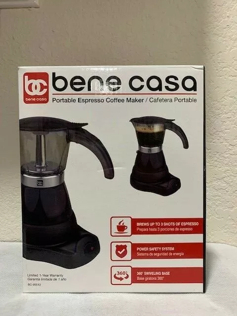 Bene Casa Portable Electric Espresso Coffee Maker 3-6 cups Cuban Coffee  Maker CL
