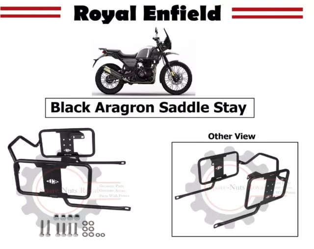 Soporte de sillín Aragron negro apto para Royal Enfield Himalayan 411 BS6