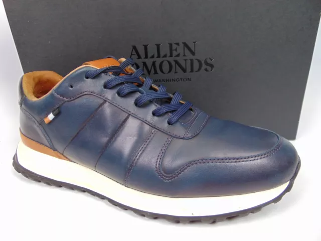 Allen Edmonds "LIGHTYEAR" Lace-Up Casual Sneakers Men's Size 9.5 D Navy Leather