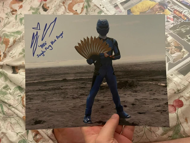 ALJIN ABELLA POWER Rangers Jungle Fury Blue Rangers signed autograph ...