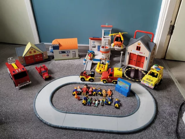 Fireman Sam Large  Bundle, Buildings, Figures, Vehicles.