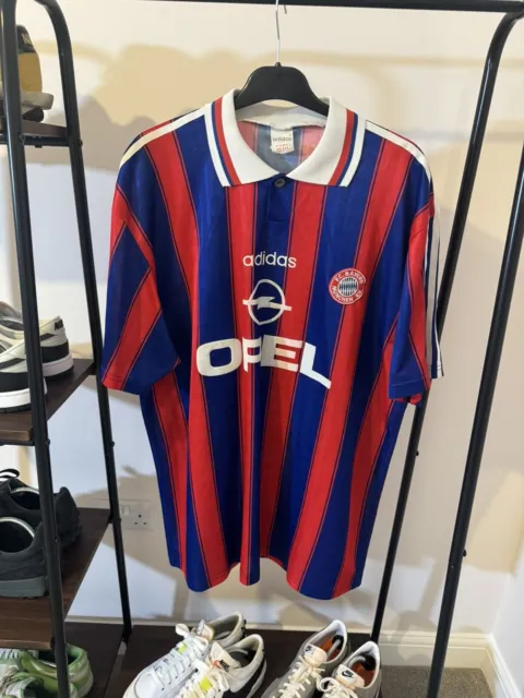 Bayern Munich 1995/ 1997 Adidas Home Football Shirt Trikot Mens XL #18 Klinsmann