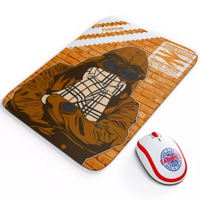 Personalised Blackpool Mouse Mat Football Office Work Pad Ultra Firm Crew FC07 3