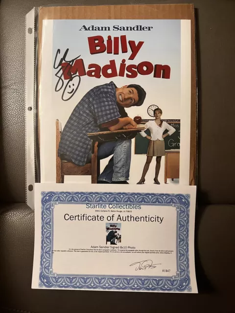 Adam Sandler signed “BILLY MADISON" 8X10 Photo EXACT PROOF Autographed JSA COA