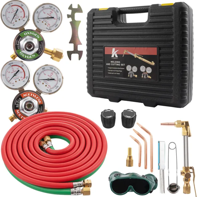 Gas Welding Cutting Kit Oxygen Acetylene Oxygen Torch Brazing Kit