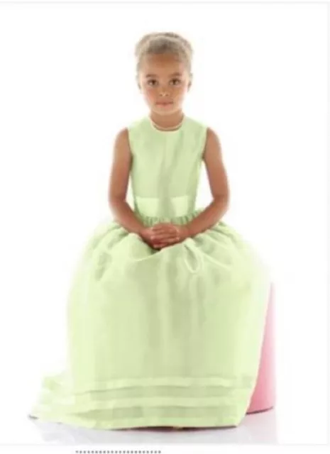 Dessy 4023...Flower Girl / Special Occasion Dress....Honeydew...Size 6..NWT