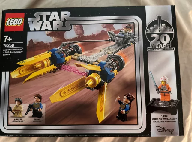 Lego Star Clone Wars 75258 ANAKIN'S PODRACER 20TH ANNIVERSARY Padme Luke SEALED