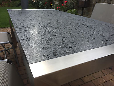 Gartentisch Outdoor-Tisch Terrassentisch Granit Naturstein  Edelstahltisch Stein 7