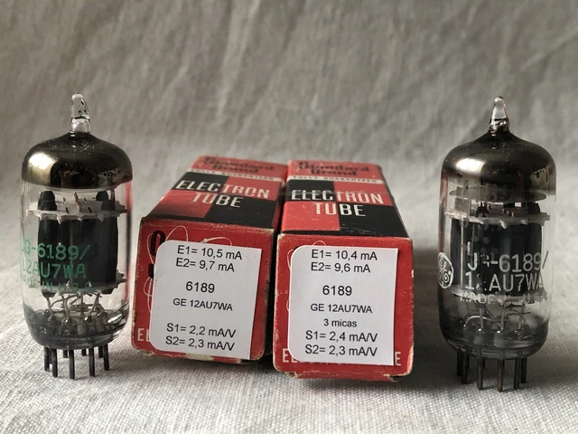 Lampe Mazda NOS 6189 (ECC82 / 12AU7) – Tube Audio Vintage Neuf En Boîte