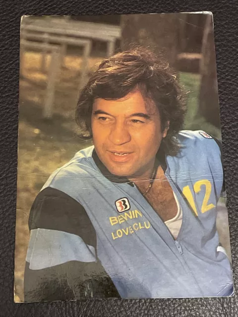 Fred Bongusto Biglietto Cartoncino Cartolina Discografico Con Autografo
