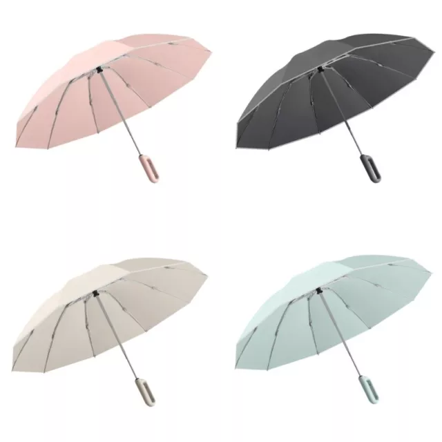 Mini Umbrella Reverse Gear Folding Strong for Traveling Rainy Sunny