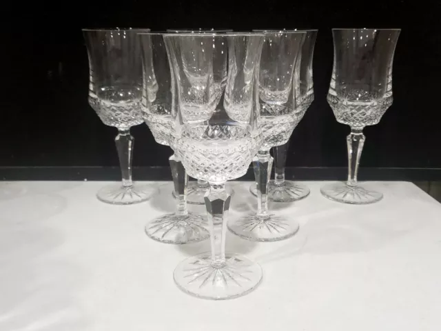 SET OF 7- Galway Crystal Wedgewood ROYAL IRISH  8 1/4" Water Goblets Glasses