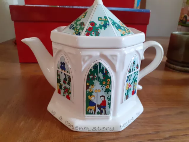 WADE English Life Teapot With Lid A Conservatory Barry Smith Barbara Wootton