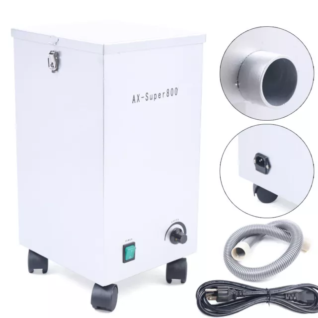 Dental Lab Dust Collector Mobile Dust Cleaner Singlerow Vacuum Cleaner 800W 110V