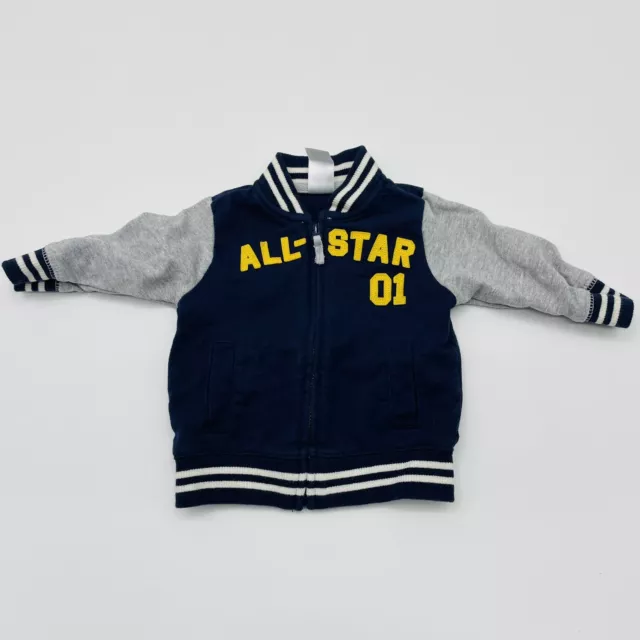 Carters Baby Infant Boys 3 Months All Star Letterman Varsity Jacket Cotton 1069