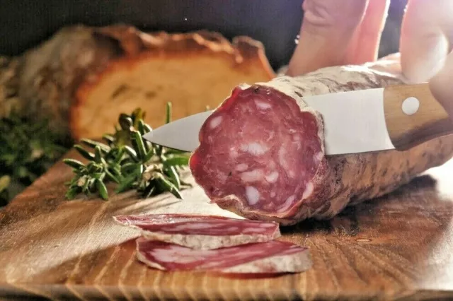 Saucisson Italienne Fait Maison Maigre Salami Italien Charcuterie Saucison