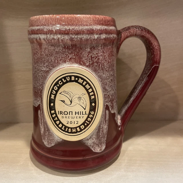 IRON HILL BREWERY- 2012 MUG CLUB MEMBER Stoneware Ceramic BEER Stein.