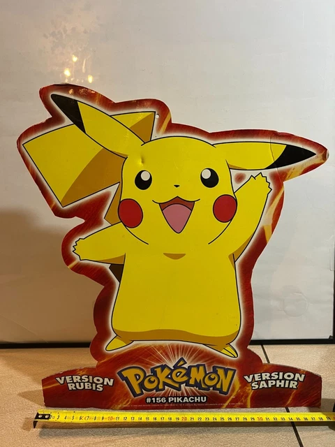 PIKACHU - POKEMON Rubis Saphir Display Nintendo Gameboy Store promo PLV ...