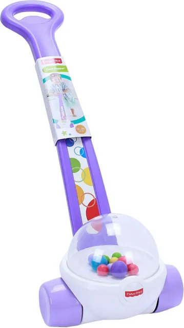 Fisher-Price Classic Corn Popper Walk & Push, Purple Toy, KIDS GIFT NEW