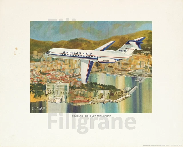 BOAC AVION INDIA Rf423 - POSTER HQ 50x70cm d'une AFFICHE VINTAGE