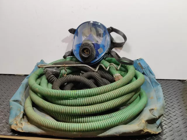 Martindale Breathing Apparatus Mask BA set Air msa +9m Hose Gas Confined Wask