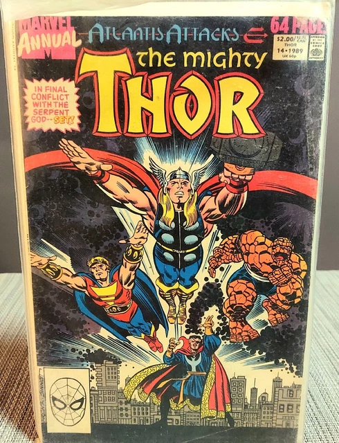 Marvel Annual Comics The Mighty Thor Atlantis Attacks #14 - 1989, 64 Pages