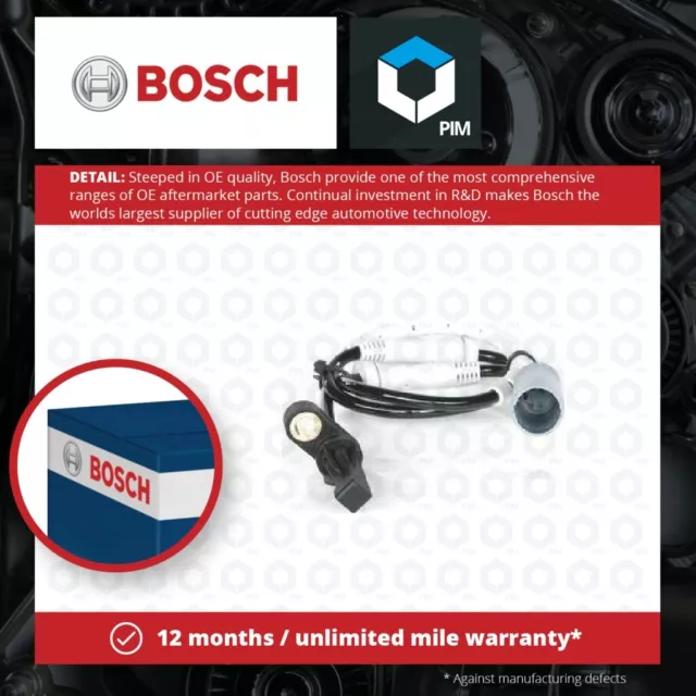 ABS Sensor Front 0986594540 Bosch Wheel Speed 34526760424 34526785020 WS540 New