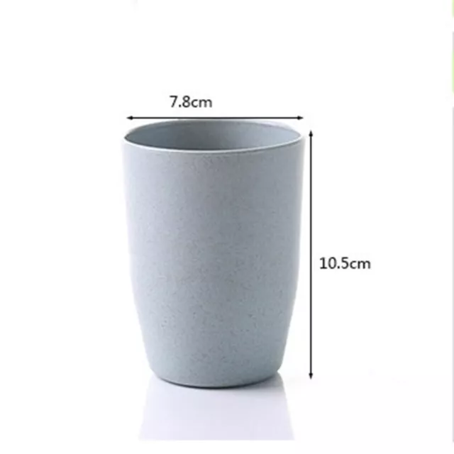 Toothbrush Toothpaste Mug Plastic Cup Thick Circular Tumbler Bathroom 3