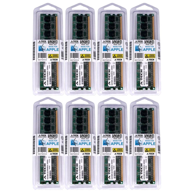 8GB KIT 8X 1GB PC2-4200 ECC Unbuffered Power Mac G5 Quad Dual Core Memory Ram