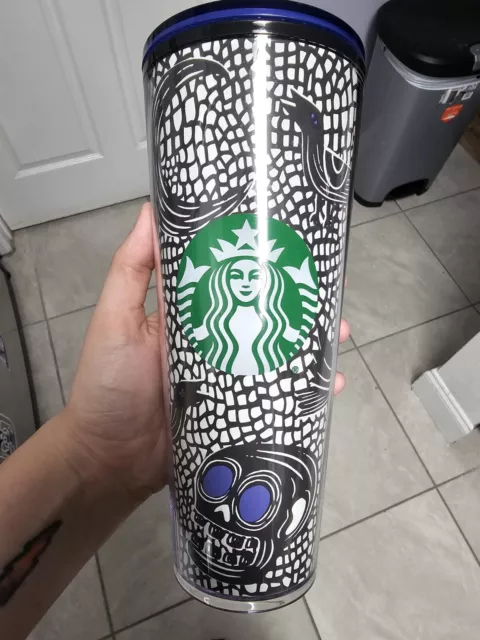 Starbucks Skull 2020 Halloween 24 Oz. Glow in the Dark Tumbler RARE