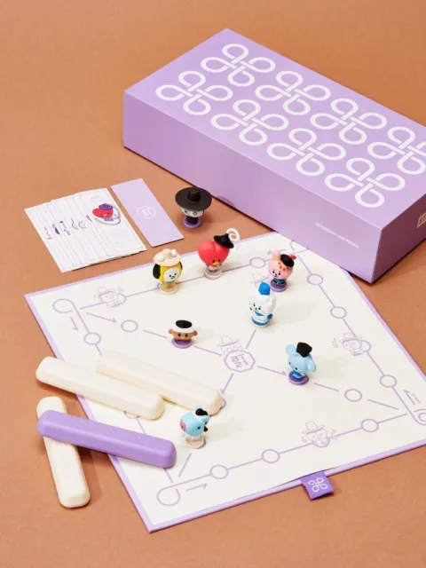 BTS MD BT21 Yutnori Yut-nori Korean Traditional Family Board Game Kit Playset