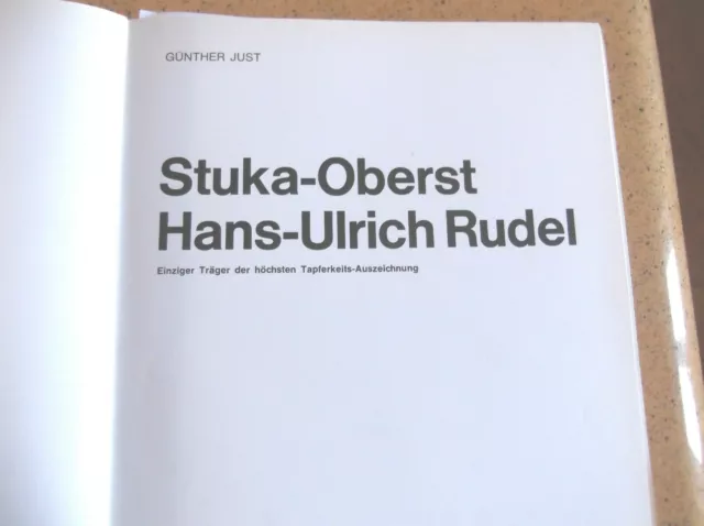 STUKA OBERST HANS ULRICH RUDEL Einziger trager hochsten Tapferkeits Aviation WW2