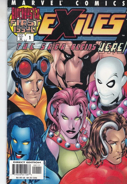 Marvel Comics Exiles Vol. 1 #1 Aug 2001 1St Exiles Team Same Day Dispatch