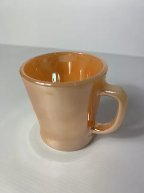 Vintage 1960's Anchor Hocking Fire-King Peach Lustre Ware Coffee Mug