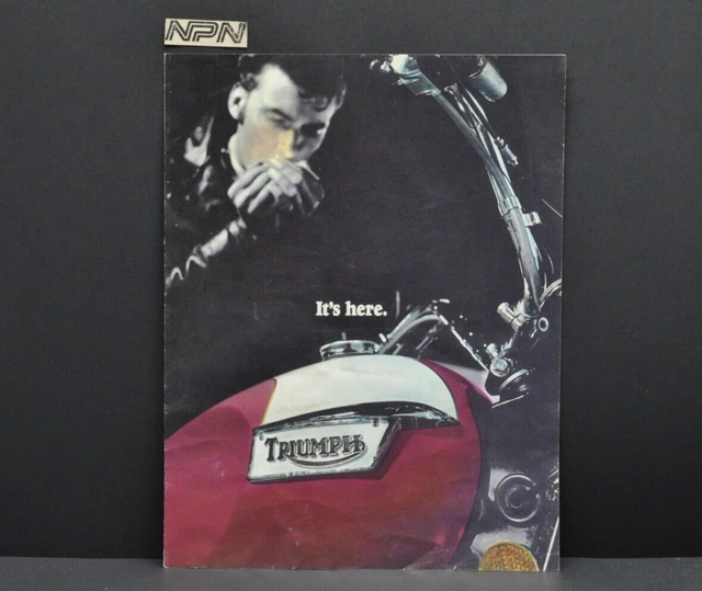Vintage 1976 Triumph T140 Bonneville 750 Sales Brochure