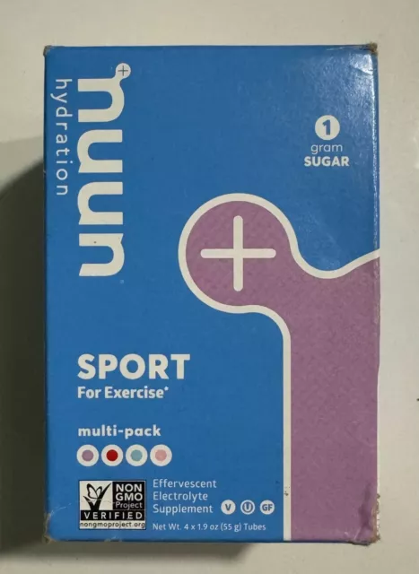 Nuun Sport: Electrolyte Drink Tablets, Juice Box Mixed Box, 4 Flavor Tubes