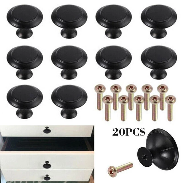 20pcs Cuisine Armoire Porte Tiroir Hardware Bouton Poignée Salle de Bain Boutons