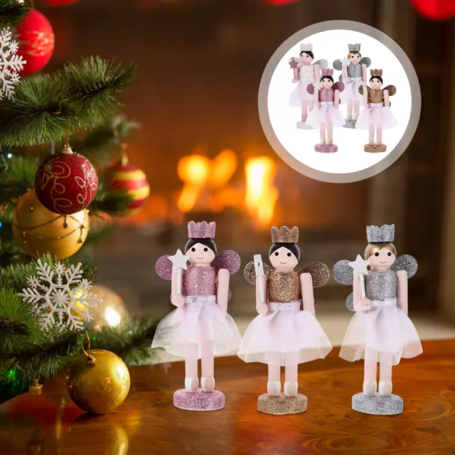 4 Pcs Engel-Ornament Kinder Puppe Geschenk Weihnachtsbaumspitze Anhänger Kleine
