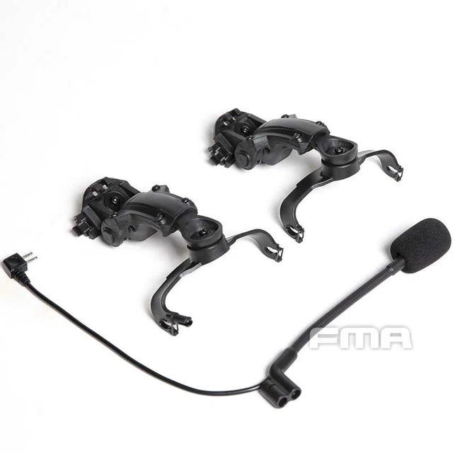 Fma Peltor Comtac Back Flip Fast Helmet Bracket C3 To Amp Headset Mount