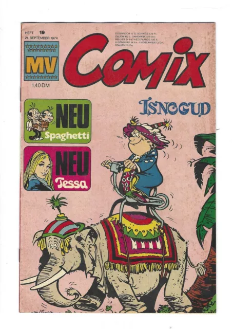 Mickyvision 1974 Heft 19 - MV Comix Ehapa Z2 mit Sammelmarke