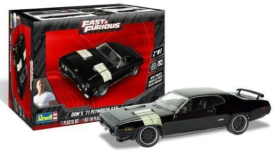FAST & FURIOUS Voiture 71 Plymouth GTX 1:24 Plastique Model Kit ...