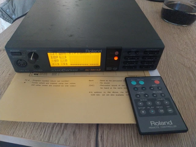 Older Roland Sound Module ROLAND SOUND CANVAS SC-55mkII MIDI Sound Module EUR 150,00 - PicClick FR