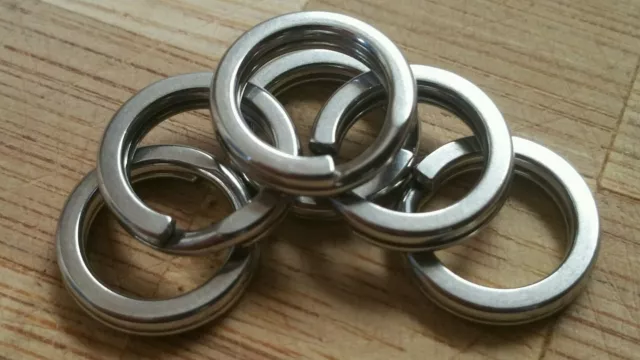 Stainless Steel 12mm split rings x 30 rated @ 110kgs quality rings