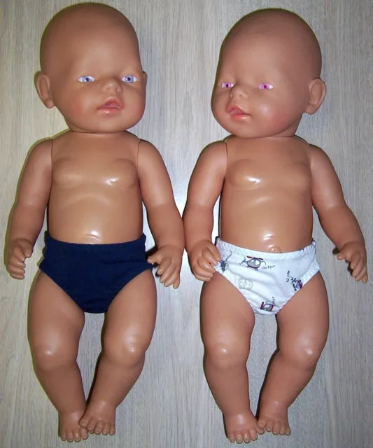 Dolls clothes 17" Baby Born 16" Cabbage Patch Boy Undies x2