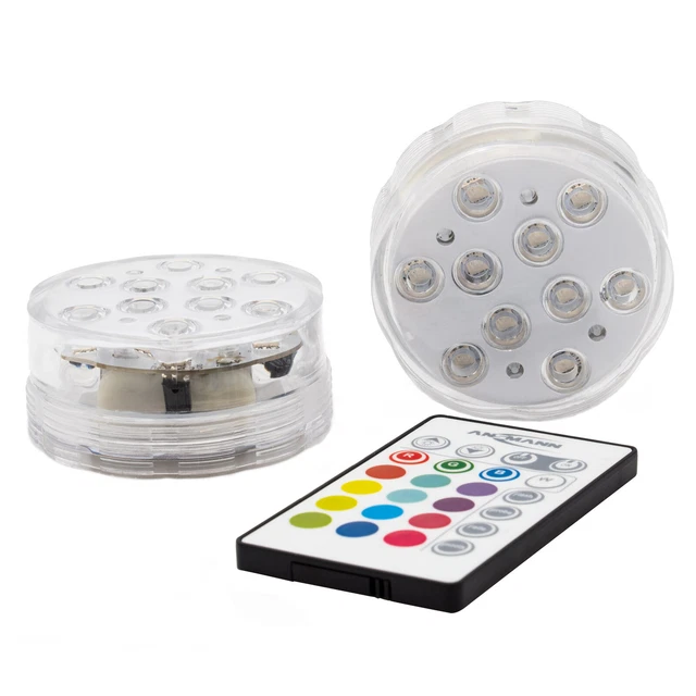 Set de 2 lampes flottantes piscine spa 16 couleurs 4 effets lumineux Étanche LED