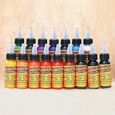Tätowierfarben-Set mit 16 Farben, 1 Unze (30 ml), hochwertiges Set für Künstler