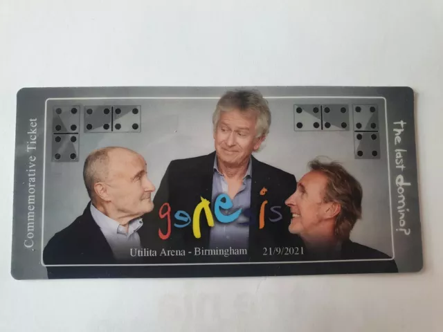 Genesis music memorabilia VIP Last Domino Commemorative