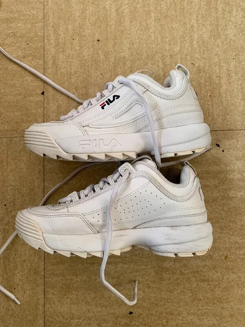 Fila disruptor blanche et doré online